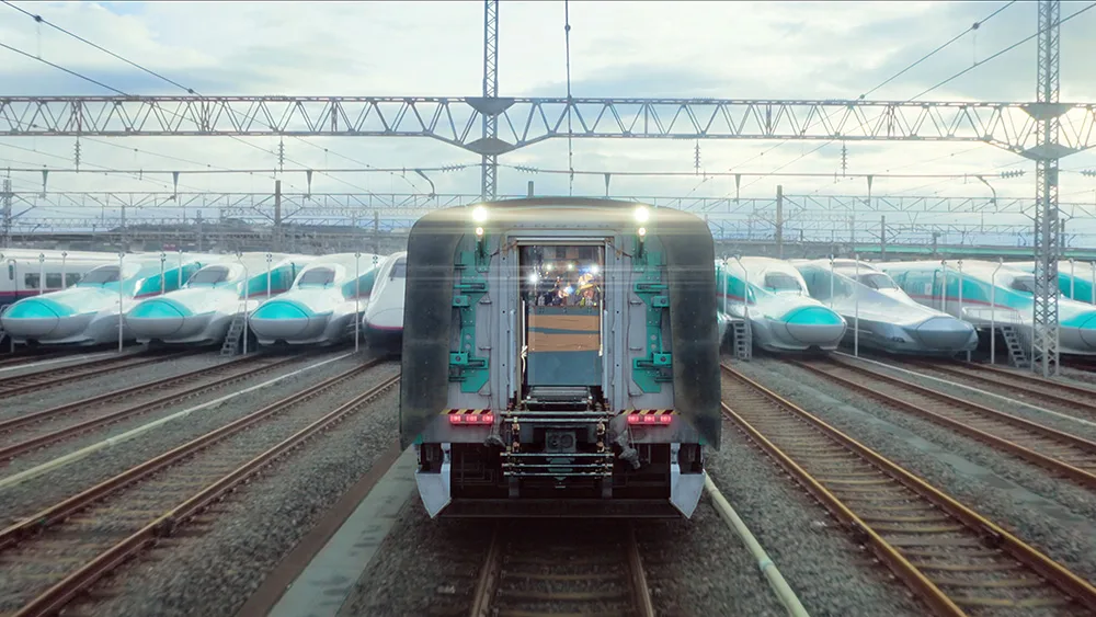 救出号っていうもう一つの車両が追いかけてくる