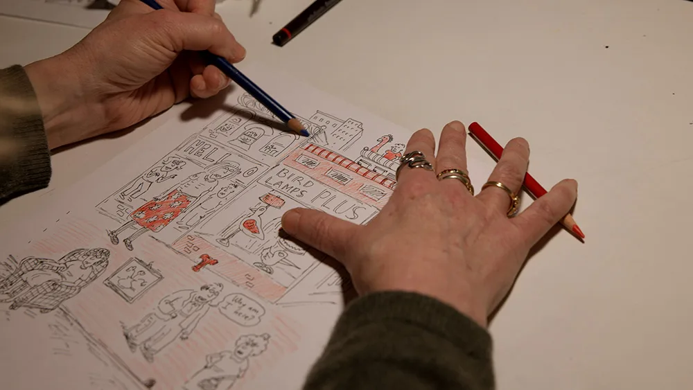 風刺のきいた1コマ漫画が特徴。『アダムス・ファミリー』もここから